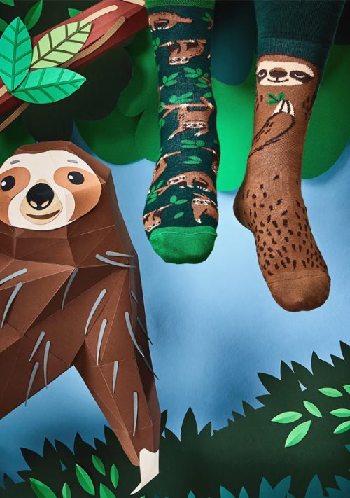 Ponožky Leňoch - Sloth Life by Many Mornings
